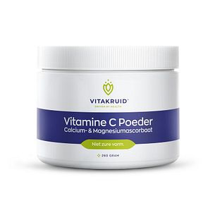 Vitakruid Vitamine C poeder Calcium- & Magnesiumascorbaat 260GR Vitakruid Vitamine C poeder Calcium- & Magnesiumascorbaat 260GR