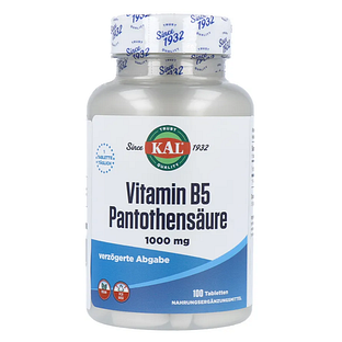 Kal Vitamine B5 Pantotheenzuur 1000MCG Tabletten 100ST