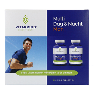 Vitakruid Multi Dag & Nacht Man 100% Vegan 2 x 90 180TB Vitakruid Multi Dag & Nacht Man 100% Vegan 2 x 90 180TB