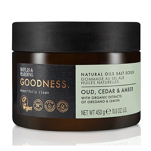 Baylis & Harding Goodness Scrubzout Oud, Cedar & Amber 450GR Baylis & Harding Goodness Scrubzout Oud, Cedar & Amber 450GR