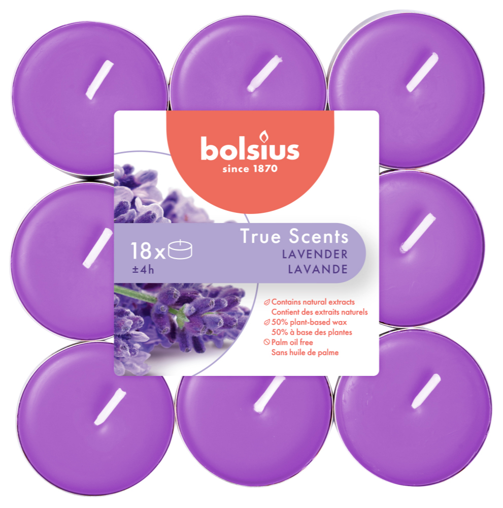 Bolsius True Scents Lavendel Geurtheelichten afbeelding