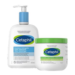 Cetaphil Milde Huidreiniger + Hydraterende Crème 2ST