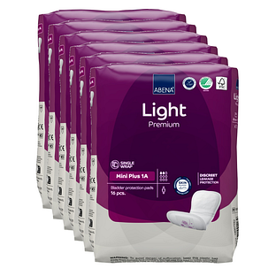 Abena Light Premium Mini Plus 1A Inlegverband - Multiverpakking 6x16ST