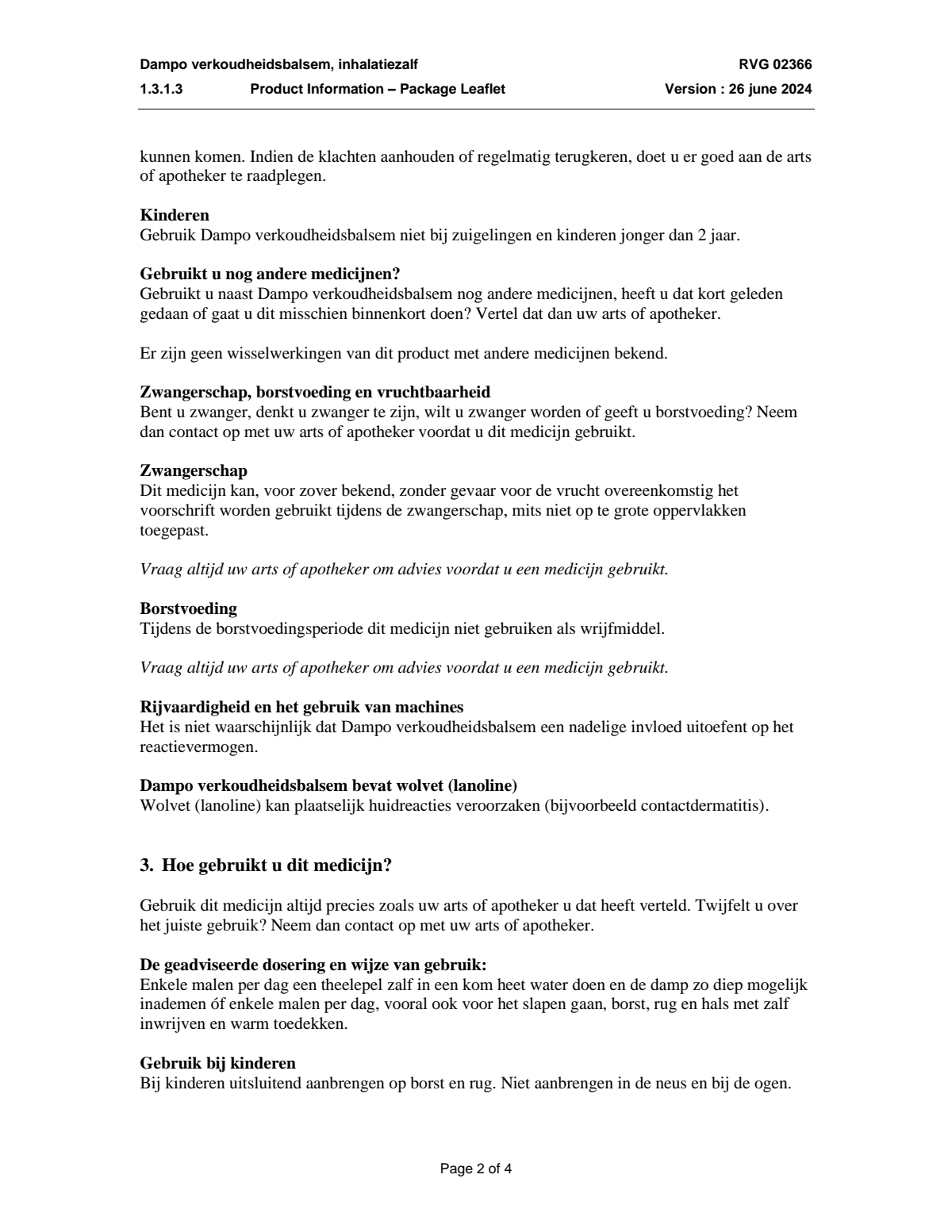 Verkoudheidsbalsem afbeelding van document #2, leaflet