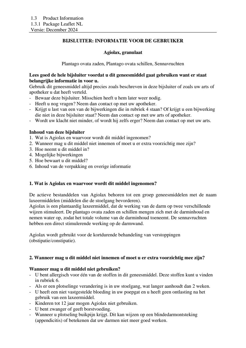 Granulaat Bus afbeelding van document #1, leaflet