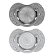 Difrax LOVI Dynamic Pacifier 6-18 Months Harmony Dark Grey Light Grey - Fopspeen 2ST Difrax LOVI Dynamic Pacifier 6-18 Months Harmony Dark Grey Light Grey - Fopspeen 2ST