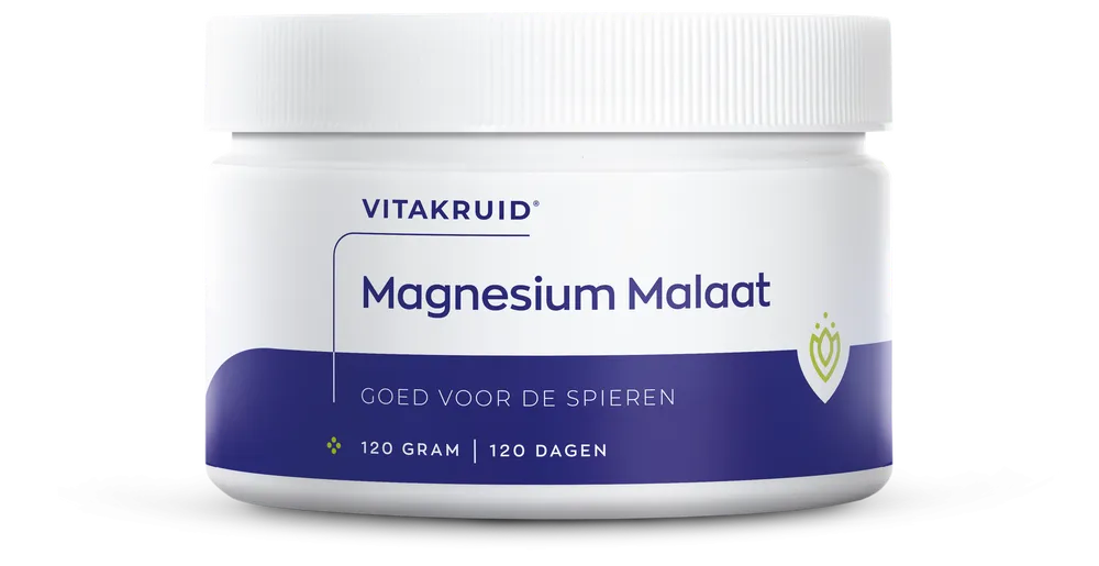 Vitakruid Magnesium Malaat met Vitamine B6 (P-5-P) 120GR