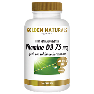 Golden Naturals Vitamine D3 75mcg Capsules 360CP