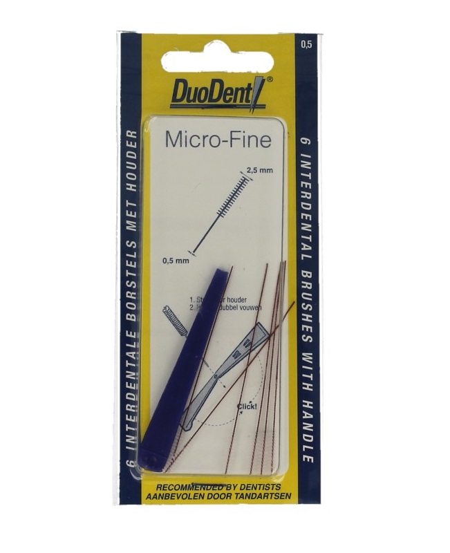 Duodent Rager Micro Fine 0,5 - 2,5 mm Cilindrisch 6st afbeelding