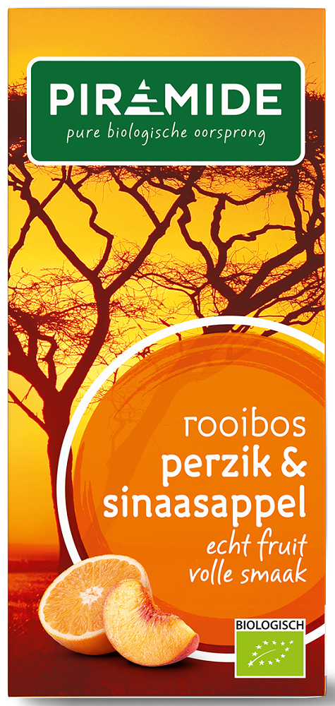 Piramide Thee Rooibos Perzik & Sinaasappel afbeelding 1