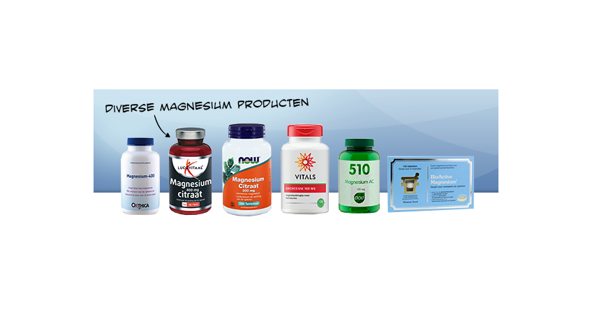 magnesium producten van bekende merken
