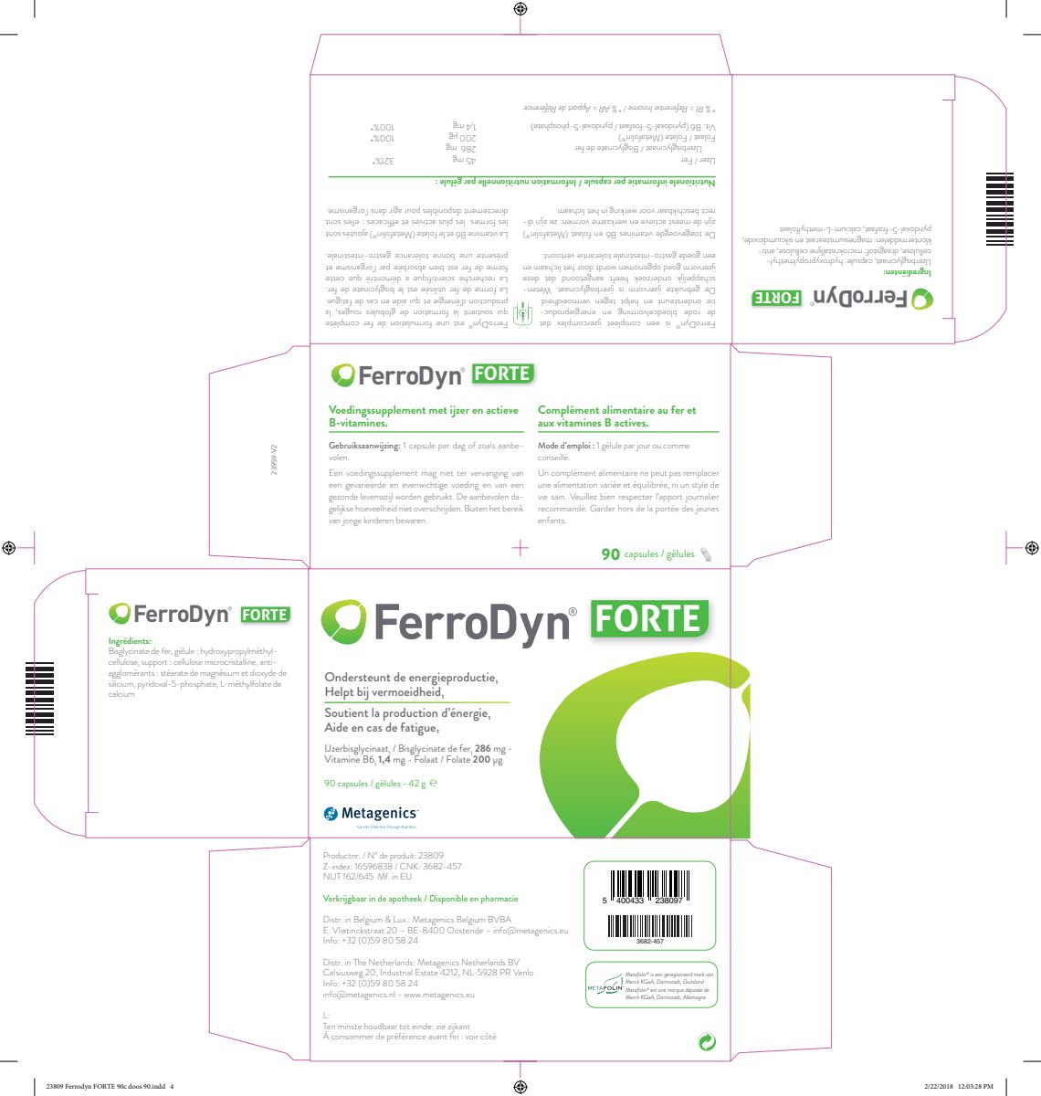 FerroDyn Forte Capsules afbeelding van document #1, label