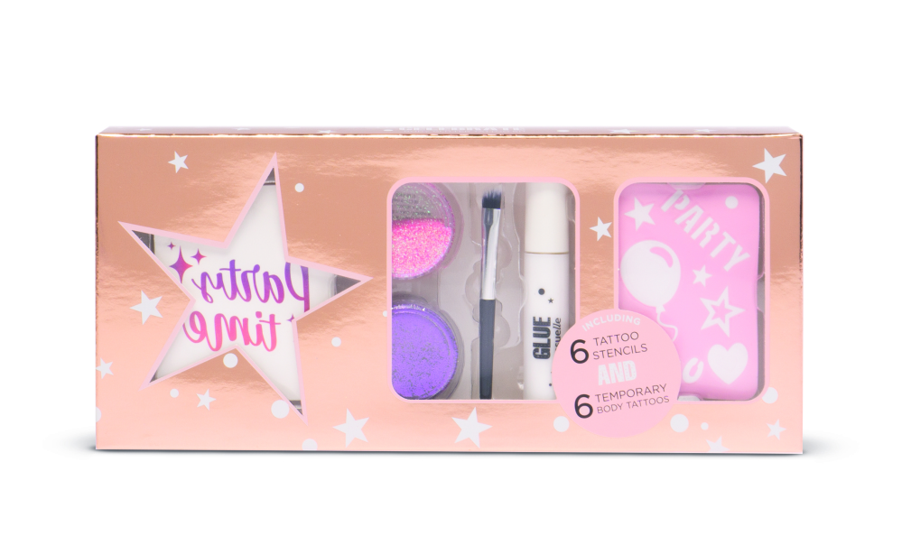 Casuelle Party Time Tijdelijke Tatoo Giftset afbeelding