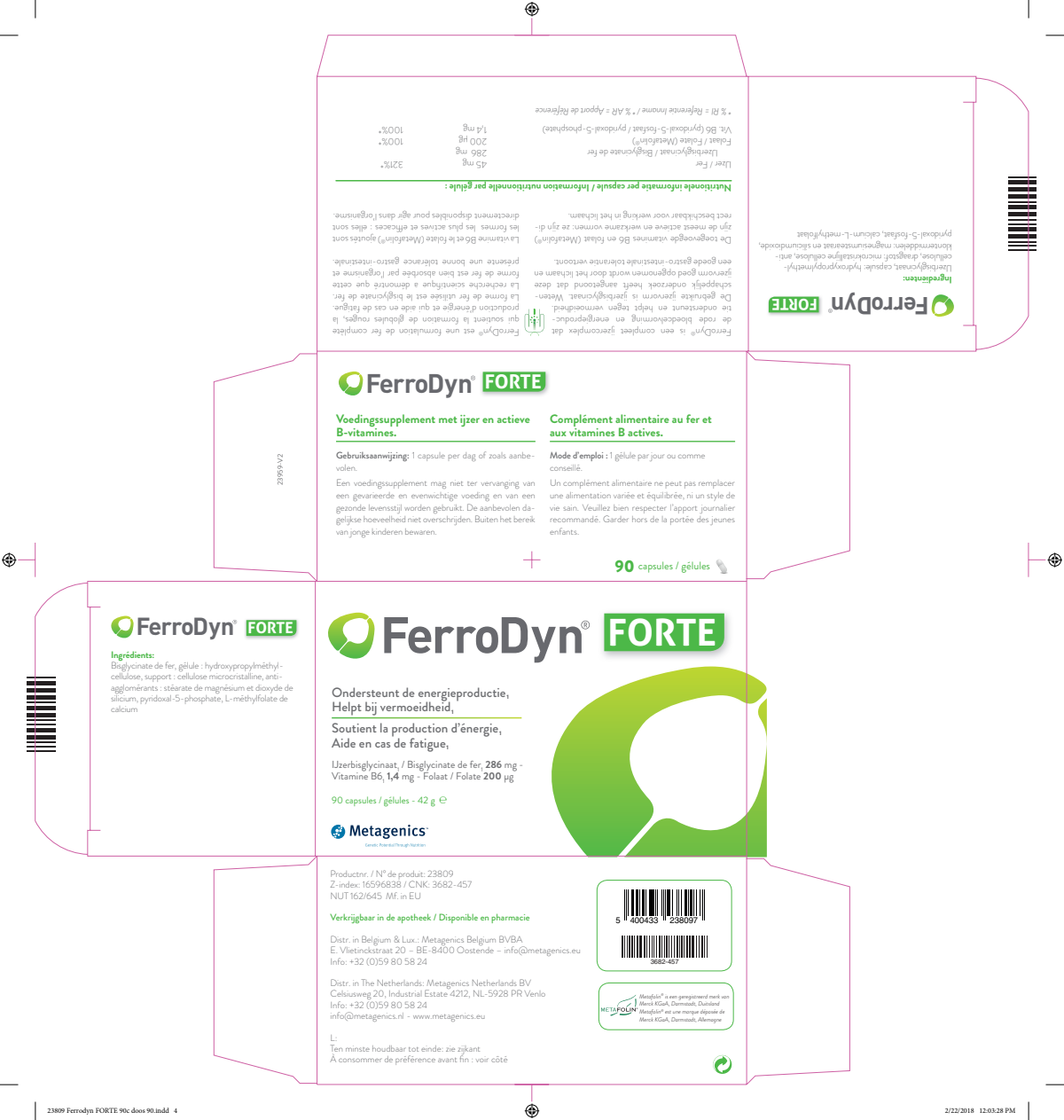 FerroDyn Forte Capsules afbeelding van document #1, label