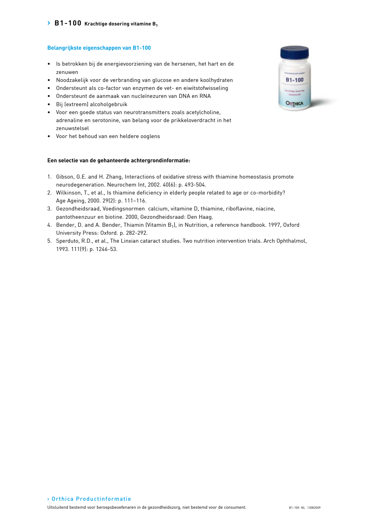 B1-100 Tabletten afbeelding van document #2, research