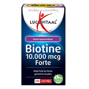 Lucovitaal Biotine 10.000mcg Zuigtabletten 150ZTB Lucovitaal Biotine 10.000mcg Zuigtabletten 150ZTB