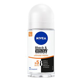 Nivea Black & White Invisible Ultimate Impact Deoroller 50ML