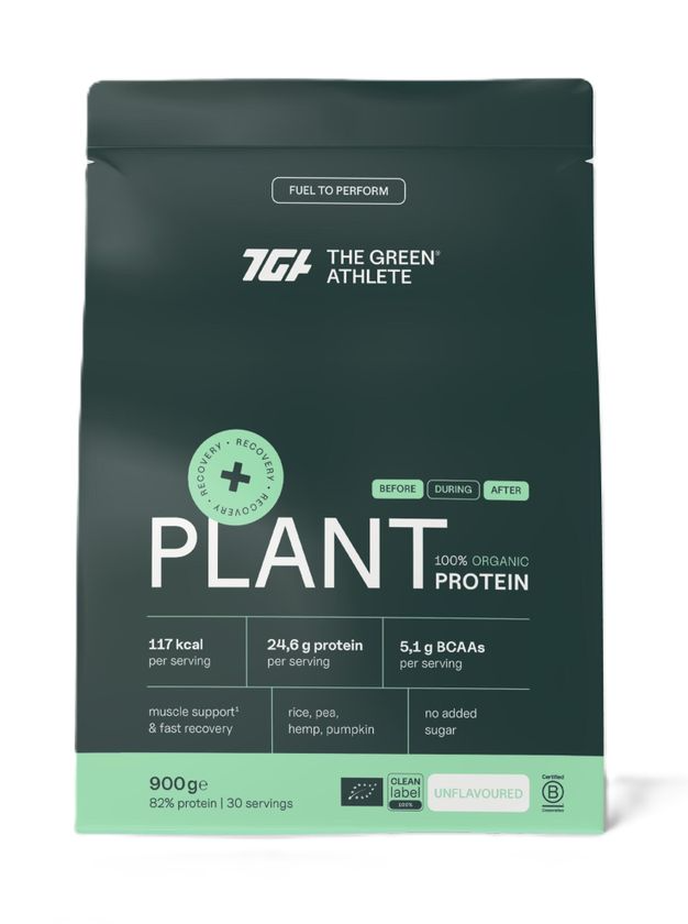 The Green Athlete Plant Protein Unflavoured Bio afbeelding 1