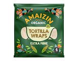 Amaizin Organic Tortilla Wraps Extra Fibre 6ST