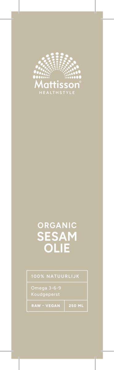 Biologische Sesam Olie afbeelding van document #1, label