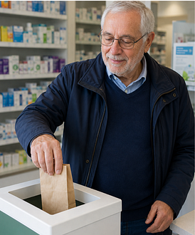 Naar pagina over inleveren van oude medicijnen