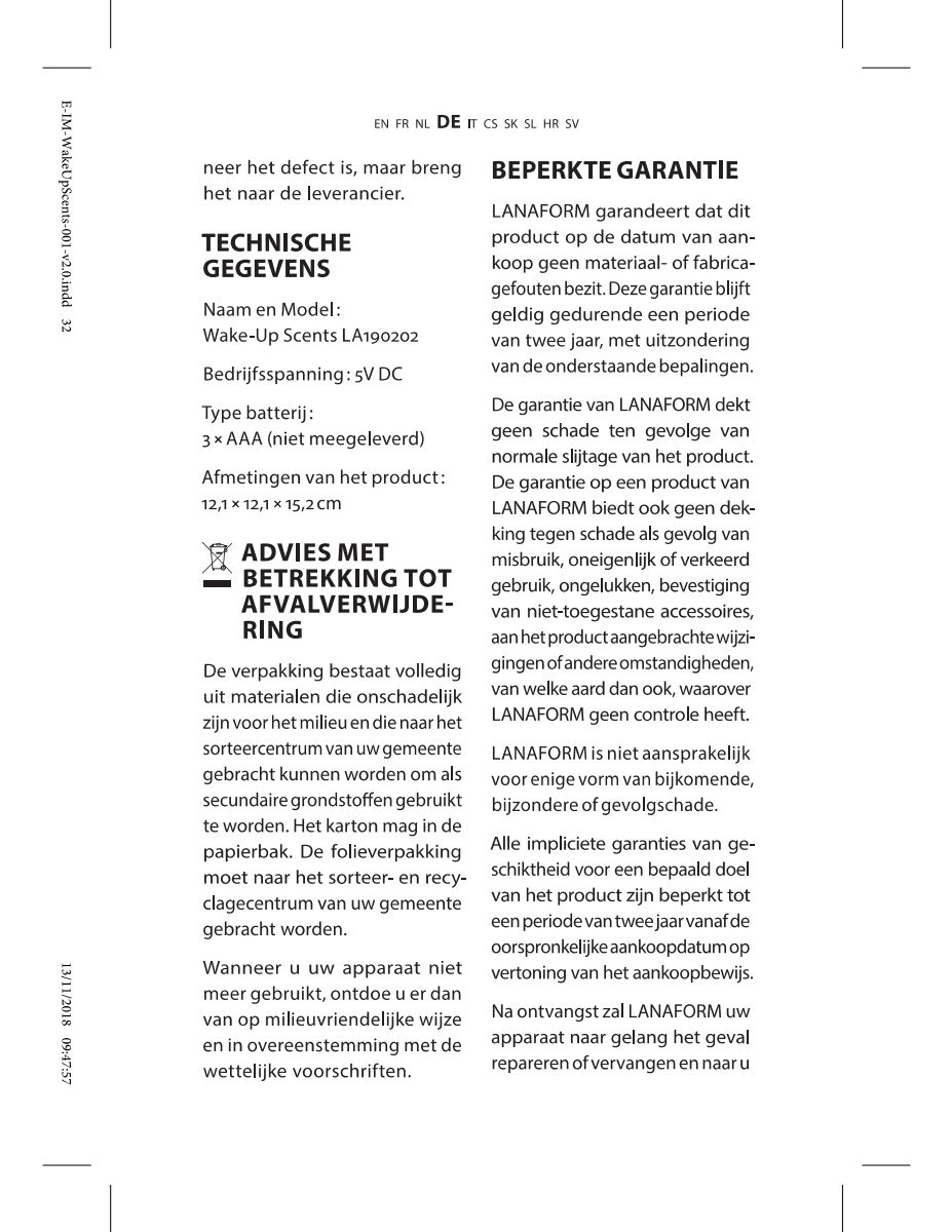 Wake-Up Light Scents afbeelding van document #13, instructions
