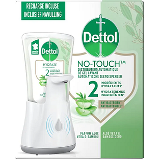 Dettol No-Touch Aloë Vera Automatische Zeepdispenser 1ST Dettol No-Touch Aloë Vera Automatische Zeepdispenser 1ST