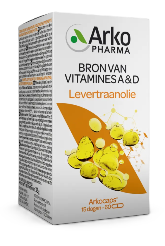 Arkocaps Levertraanolie Capsules 60CP