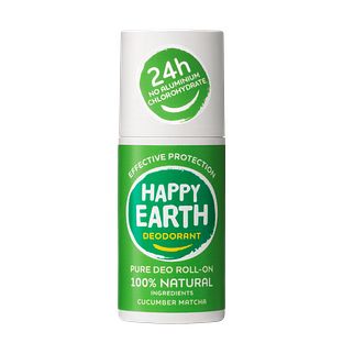 Happy Earth 100% Natural Deo Roll-On Cucumber Matcha 75ML