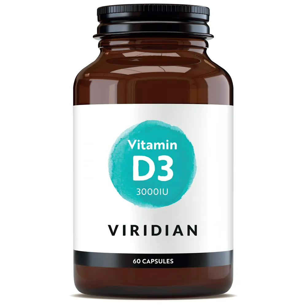 Viridian Vitamin D3 3000IU Capsules