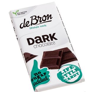 de Bron Suikervrije Tablet Dark Chocolate 75GR