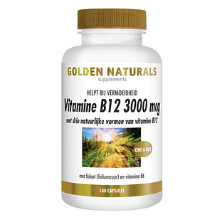 Golden Naturals Vitamine B12 Zuigtabletten 120TB Golden Naturals Vitamine B12 Zuigtabletten 120TB