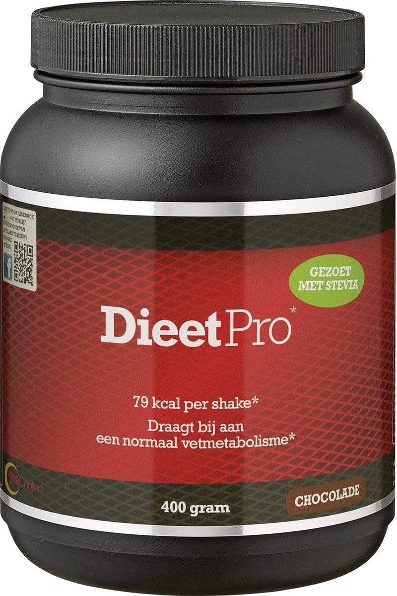 DieetPro Shake - Chocolade Met Stevia 400GR