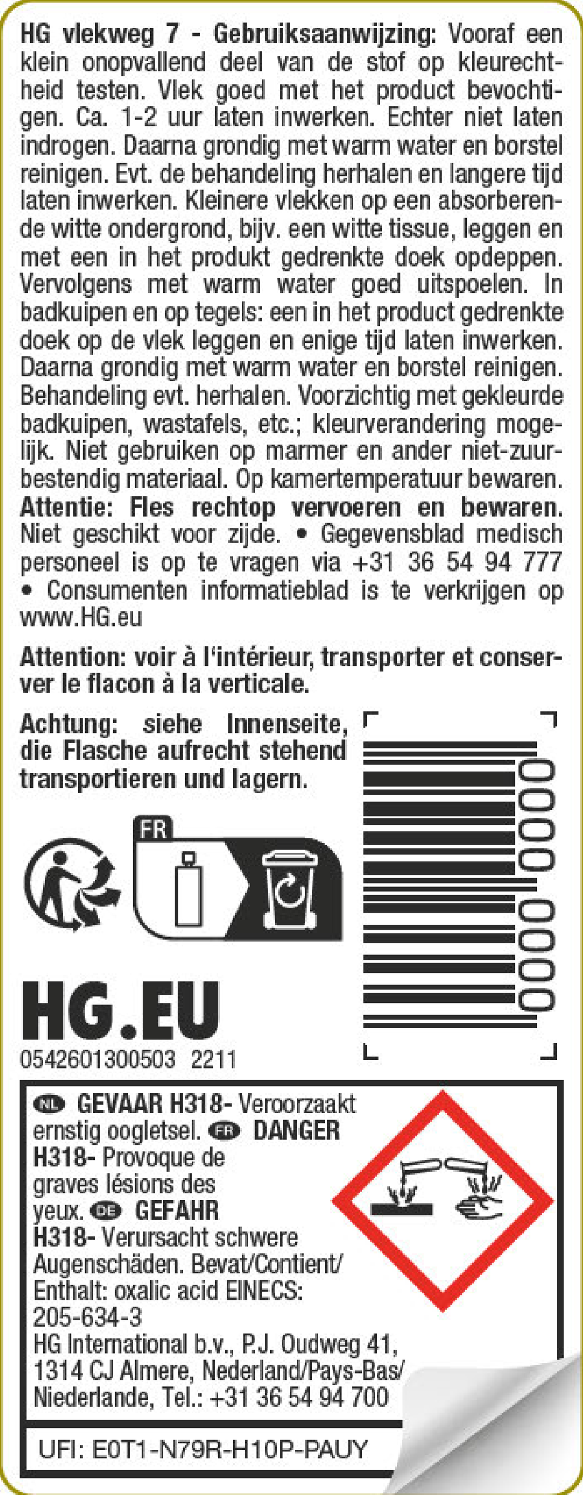 Vlekweg Roest afbeelding van document #1, label