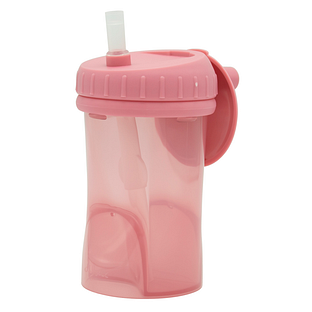 Difrax Cup with Straw Non Spill Raspberry 1ST