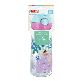 Nuby Tritan Beker Roze 540ML Nuby Tritan Beker Roze 540ML