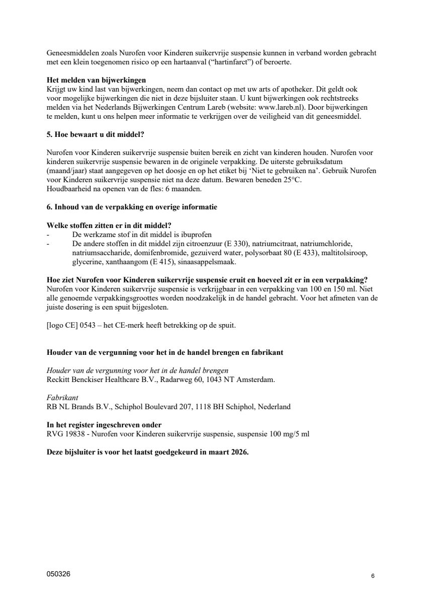 Kinderen Suspensie Suikervrij Vanaf 3 Maanden afbeelding van document #6, leaflet