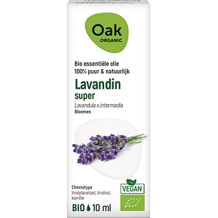 Oak Organic Lavandin Super Olie 10ML Oak Organic Lavandin Super Olie 10ML