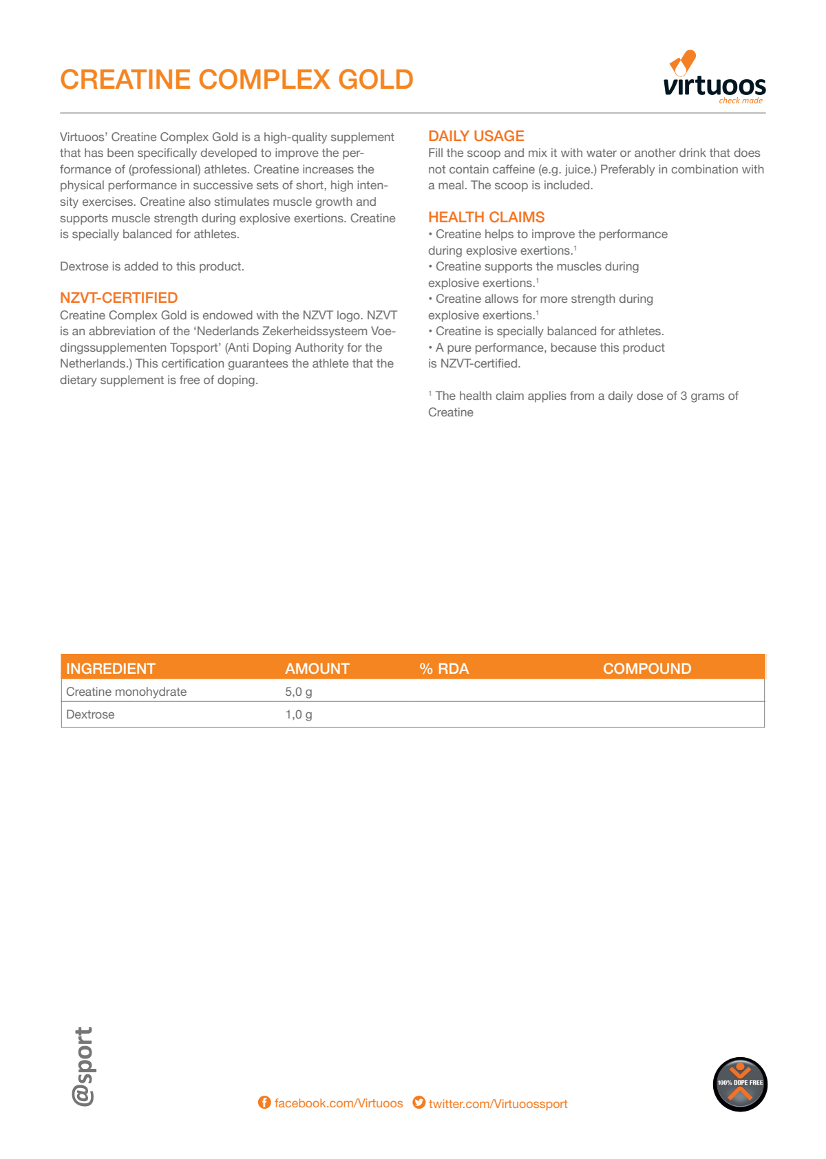 Creatine Gold afbeelding van document #3, label