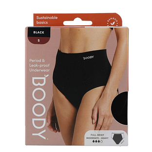 Boody Menstruatieondergoed Tailleslip Zwart Normaal/Hevig Maat S 1ST