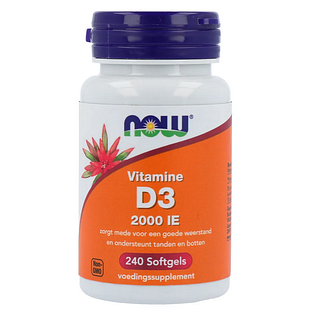 NOW Vitamine D3 2000 IE Softgels 240SG