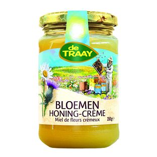 De Traay Bloemenhoning Crème 350GR