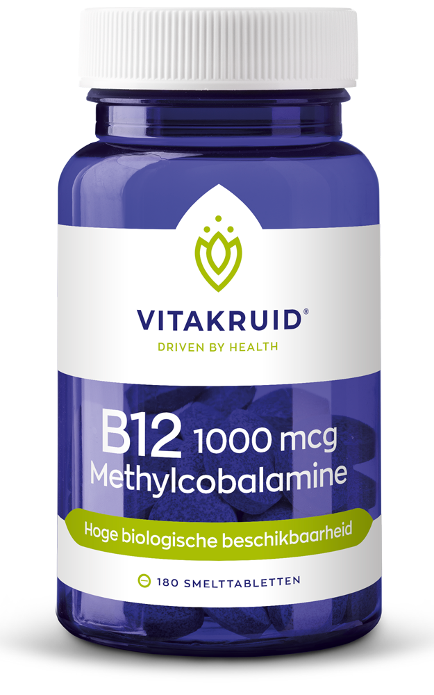 Vitakruid B12 1000 mcg Actief Methylcobalamine Vitamine 180TB