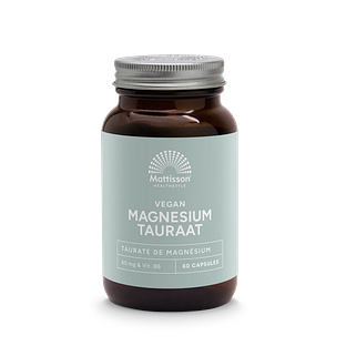 Mattisson HealthStyle Vegan Magnesium Tauraat Capsules 60VCP