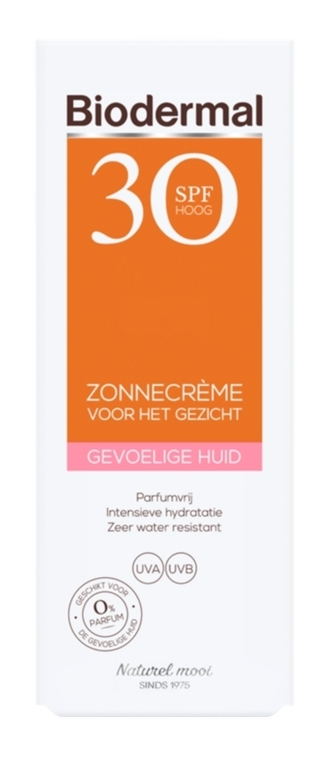 Biodermal Gevoelige Huid Zonnecrème Gezicht SPF30 50ML