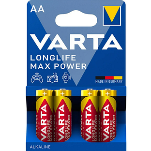 Varta Longlife Max Power AA Batterijen 4ST Varta Longlife Max Power AA Batterijen 4ST