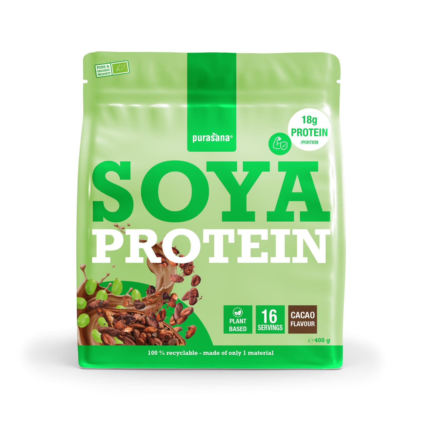 Purasana Soya Protein Powder Cacao 400GR