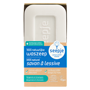Seepje Waszeep Vlekverwijderaar Bergamot Limoengras 120GR Seepje Waszeep Vlekverwijderaar Bergamot Limoengras 120GR