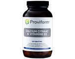 Proviform Calcium Citraat & Vitamine D3 Tabletten 120TB