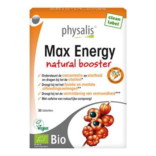 Physalis Max Energy Natural Booster Tabletten 30TB